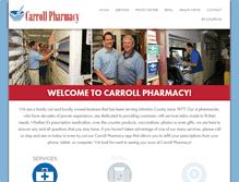 Tablet Screenshot of carrollpharmacy.com